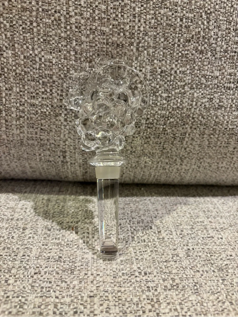 Mikasa Clear Crystal Grape Cluster Bottle Stopper